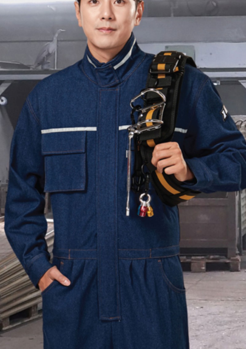TB-713  일체형 스즈끼(청지블루)근무복 사무복 작업복 단체복