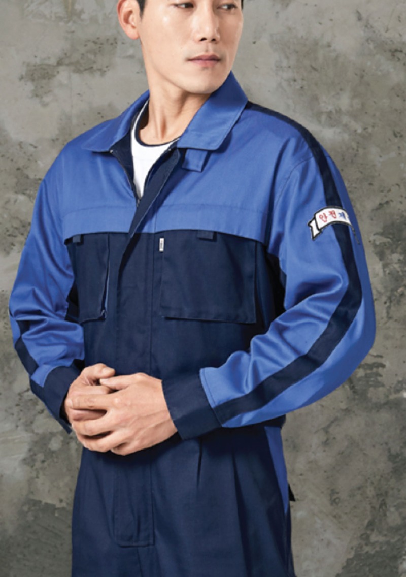 TB-712 일체형 스즈끼(네이비/블루)근무복 사무복 작업복 단체복
