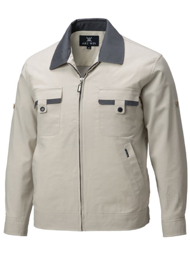 K-17 춘하점퍼 일반형 통기성 베이지근무복 사무복 작업복 단체복
