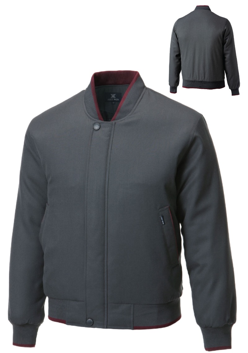 S-015 회색 겨울점퍼(목시보리)근무복 단체복 사무복