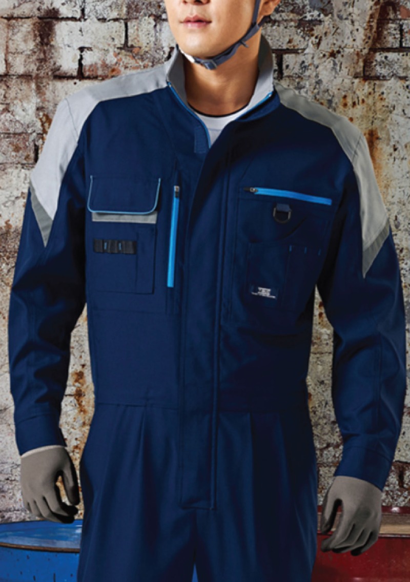 TB-731 일체형 스즈끼(네이비/라이트그레이)근무복 사무복 작업복 단체복
