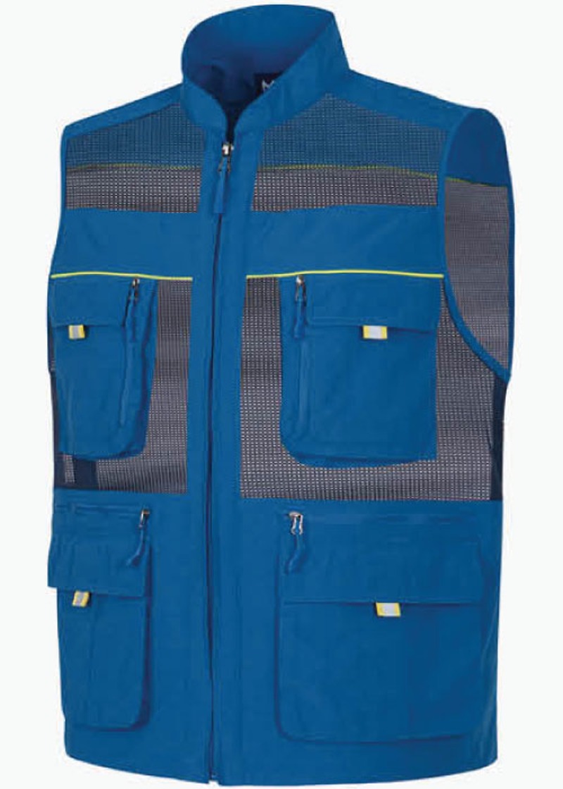 MT-432 멀티포켓 망사조끼(블루)근무복 사무복 작업복 단체복
