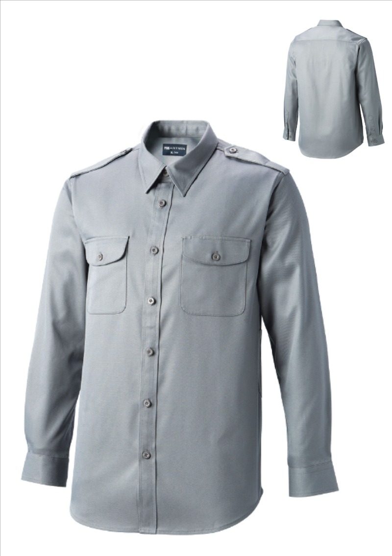 K-08 회색 경비복 셔츠(상의)추동복(가을,겨울) 근무복 작업복 단체복