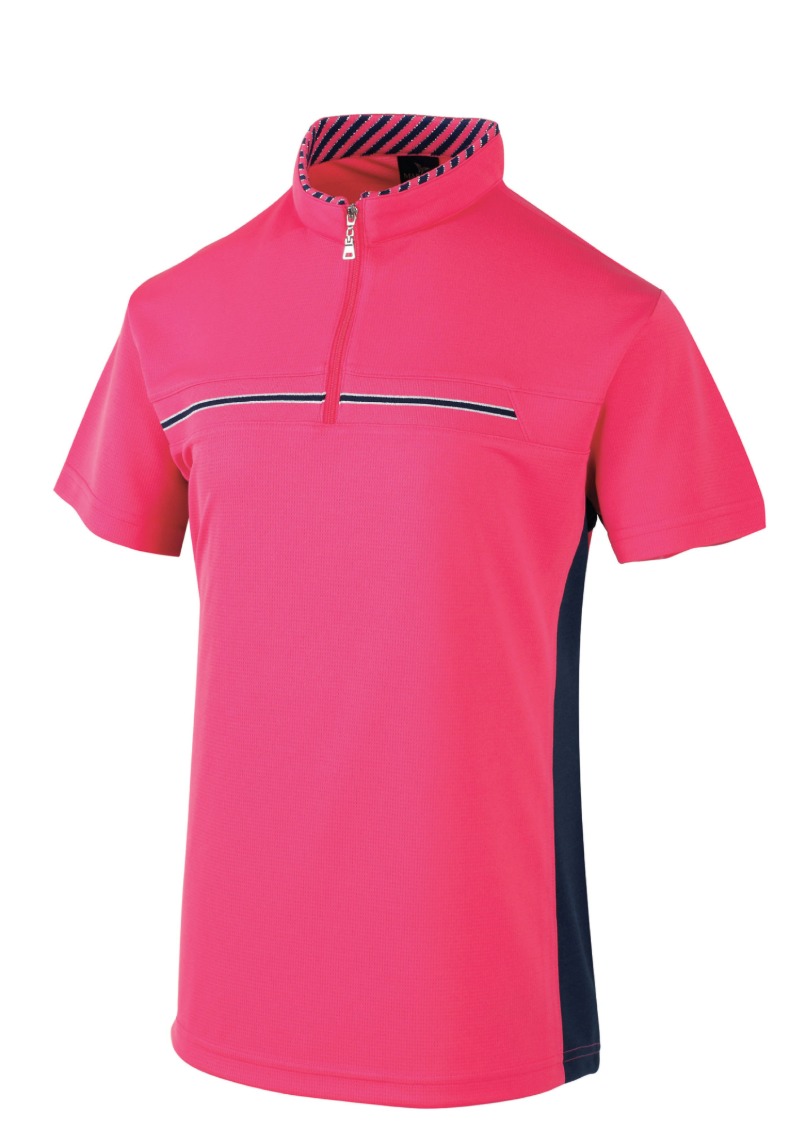 MJ7657 핑크/네이비 여성용집업 티셔츠 반팔