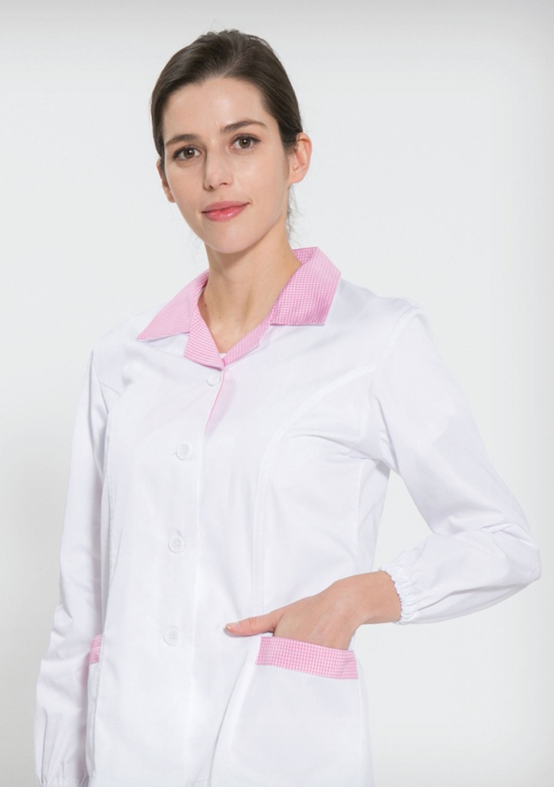 FS-115 여성용 긴팔 TC32수 쿨스판(핑크)HACCP 위생복 셔츠