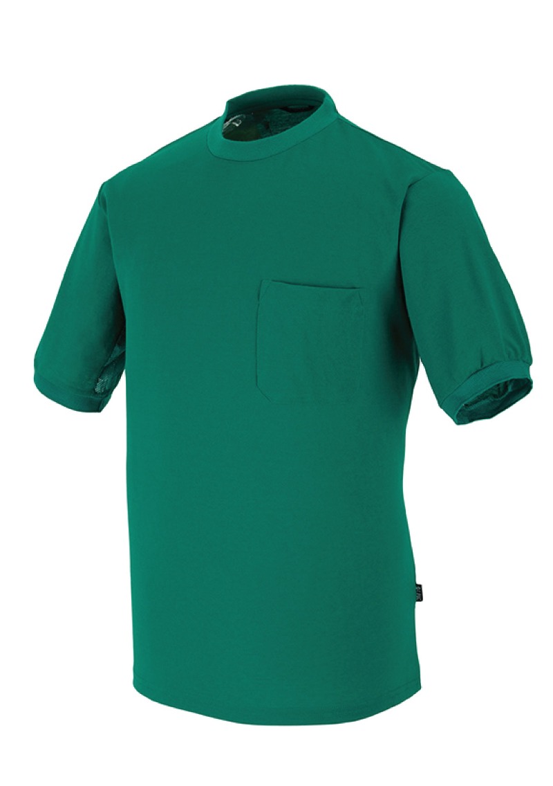 PKG  라운드 반팔 티셔츠-3 녹색
