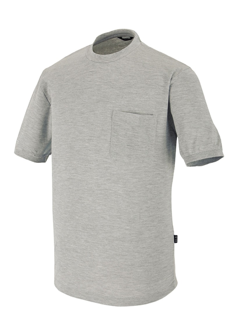 PKG  라운드 반팔 티셔츠-4 회색