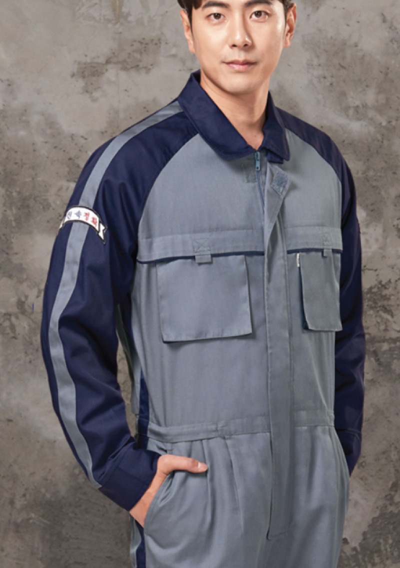 TB-714 일체형 스즈끼(그레이/네이비)근무복 사무복 작업복 단체복