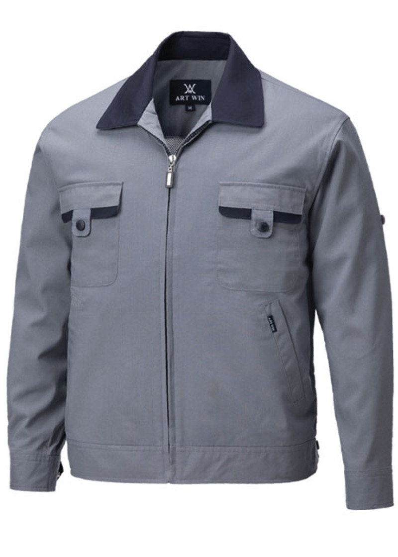 K-14 춘하점퍼 일반형 통기성 그레이(회색)근무복 사무복 작업복 단체복