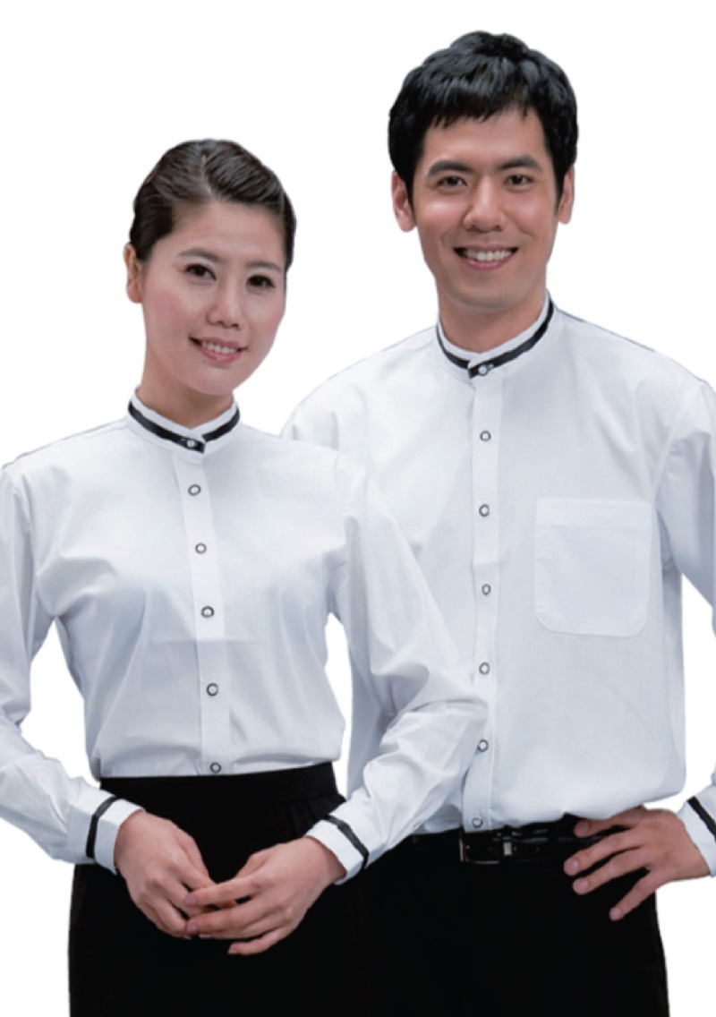 SSY-365_여성용 SSY-366_남성용 차이나카라 포인트테잎 셔츠 긴팔