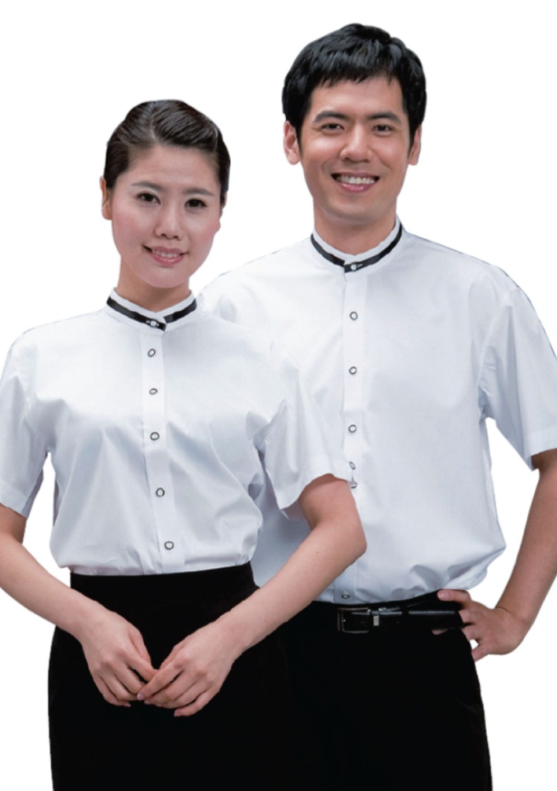 SSY-385_여성용 SSY-386_남성용 차이나카라 포인트 테잎 셔츠 반팔
