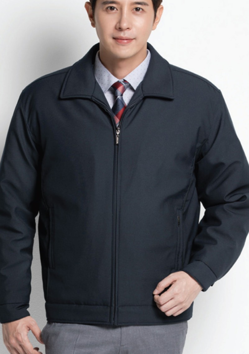 MT-2656 겨울 패딩점퍼(네이비)차이나카라 형식겨울점퍼 근무복 사무복 작업복 단체복