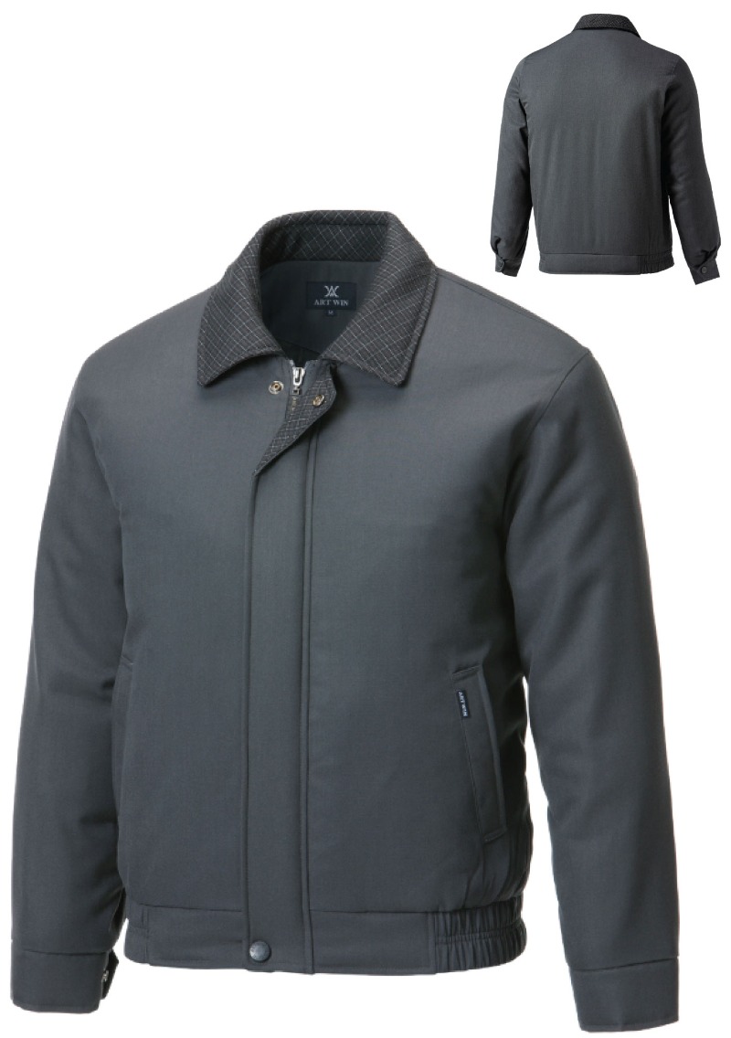 S-013 회색 겨울점퍼(차이나카라)근무복 단체복 사무복